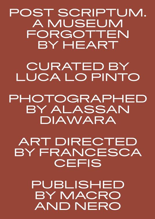 Post scriptum. A museum forgotten by heart - Alassan Diawara - copertina