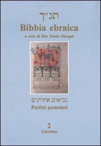 Bibbia ebraica. Profeti posteriori. Testo ebraico a fronte - copertina