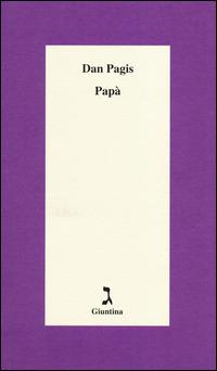 Papà - Dan Pagis - copertina