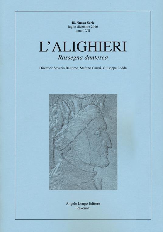 L' Alighieri. Rassegna dantesca. Vol. 48 - copertina