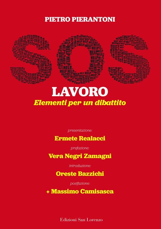 SOS lavoro. Elementi per un dibattito - Pietro Pierantoni - copertina