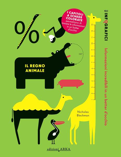 Il regno animale. Gli infografici. Informazioni incredibili in un batter d'occhio. Ediz. a colori - Nicholas Blechman - copertina