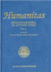 Humanitas. Studi in memoria di Antonio Verri - copertina