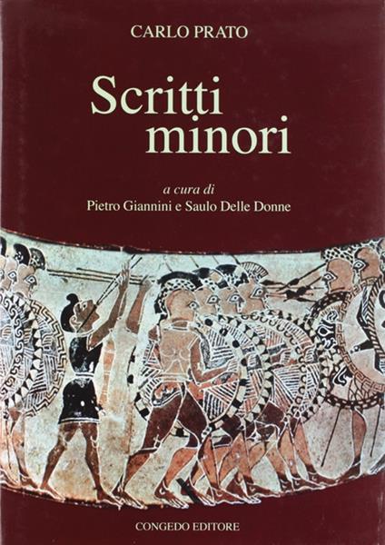 Scritti minori - Carlo Prato - copertina