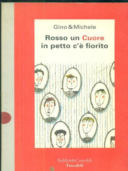 Rosso un cuore in petto c'è fiorito - Gino & Michele - copertina