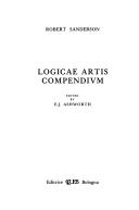 Logicae artis compendium (Oxford, 1618) - Robert Sanderson - copertina