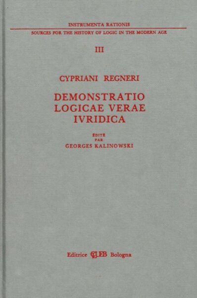 Demonstratio logicae verae iuridica (Leida, 1638) - Regneri Cypriani - copertina