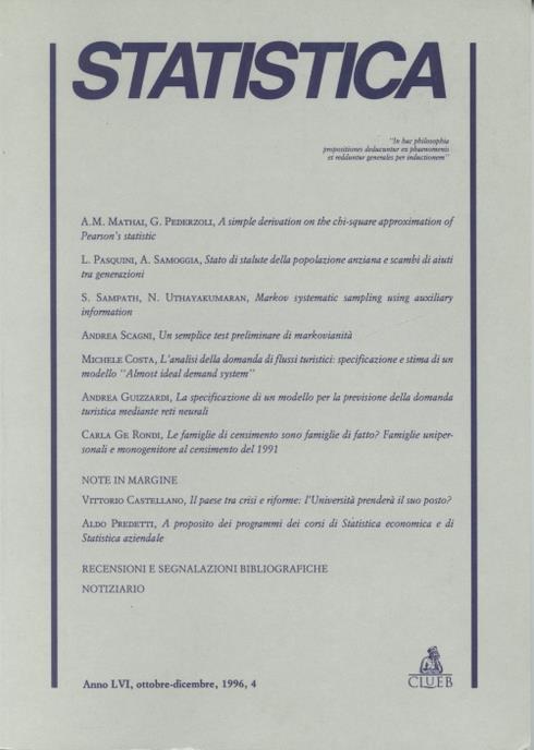 Statistica (1996). Vol. 4 - copertina