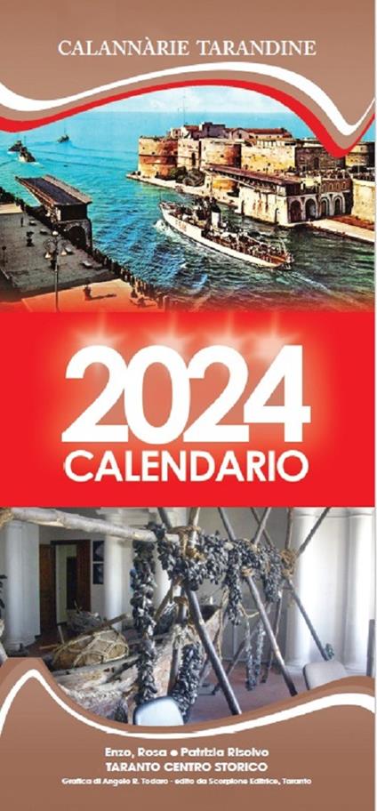 Calannarie tarandine. Calendario 2024 - Enzo Risolvo - copertina