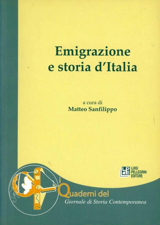 Emigrazione e storia d'Italia - copertina