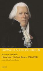 Historique. etats de Parme 1749-1808