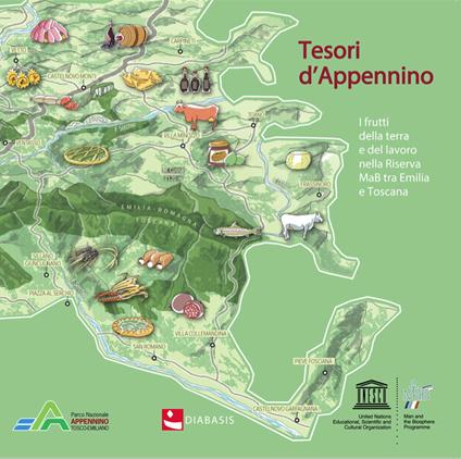 Tesori d'Appennino. I frutti della terra e del lavoro nella Riserva MaB Unesco tra Emilia e Toscana - copertina