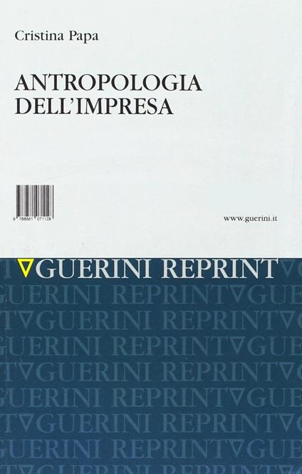 Antropologia dell'impresa - Cristina Papa - copertina