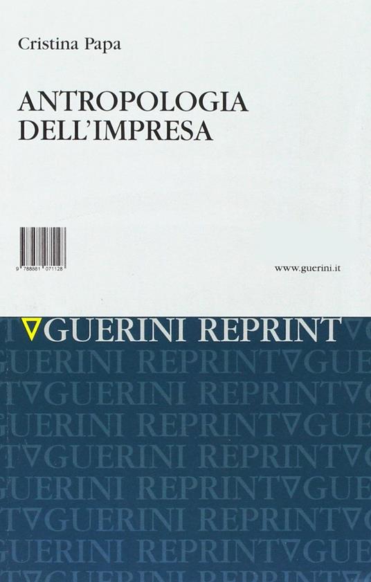 Antropologia dell'impresa - Cristina Papa - copertina