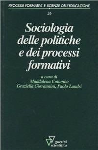 Sociologia delle politiche e dei processi formativi - copertina