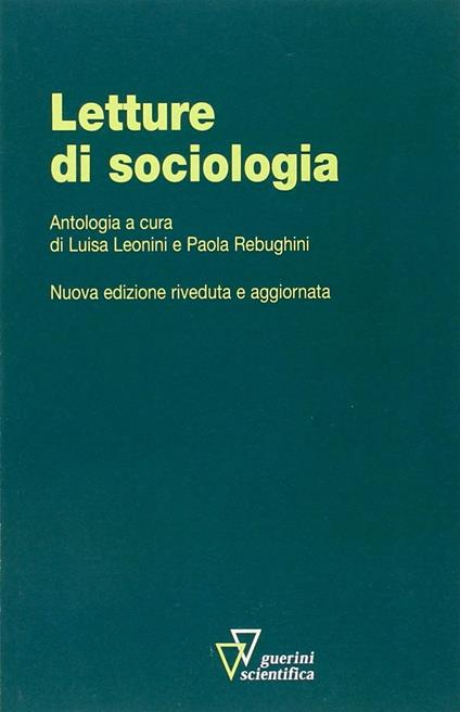 Letture di sociologia - Leonini,Rebughini - copertina