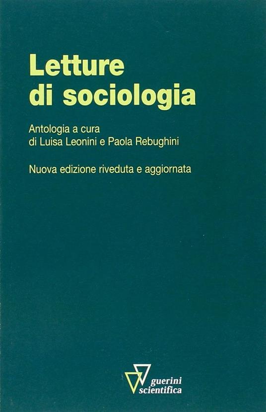 Letture di sociologia - Leonini,Rebughini - copertina