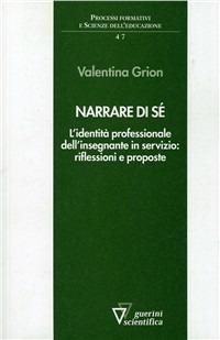 Narrare di sé - Valentina Grion - copertina