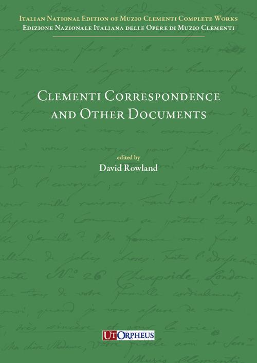 Clementi Correspondence and Other Documents - copertina