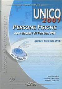 Unico 2007. Persone fisiche non titolari di partita IVA - copertina