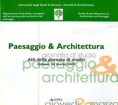 Paesaggio & architettura - copertina