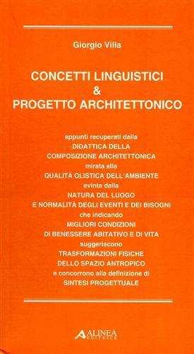 Concetti linguistici & progetto architettonico - Giorgio Villa - copertina
