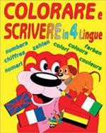 Colorare e scrivere in quattro lingue (giallo)