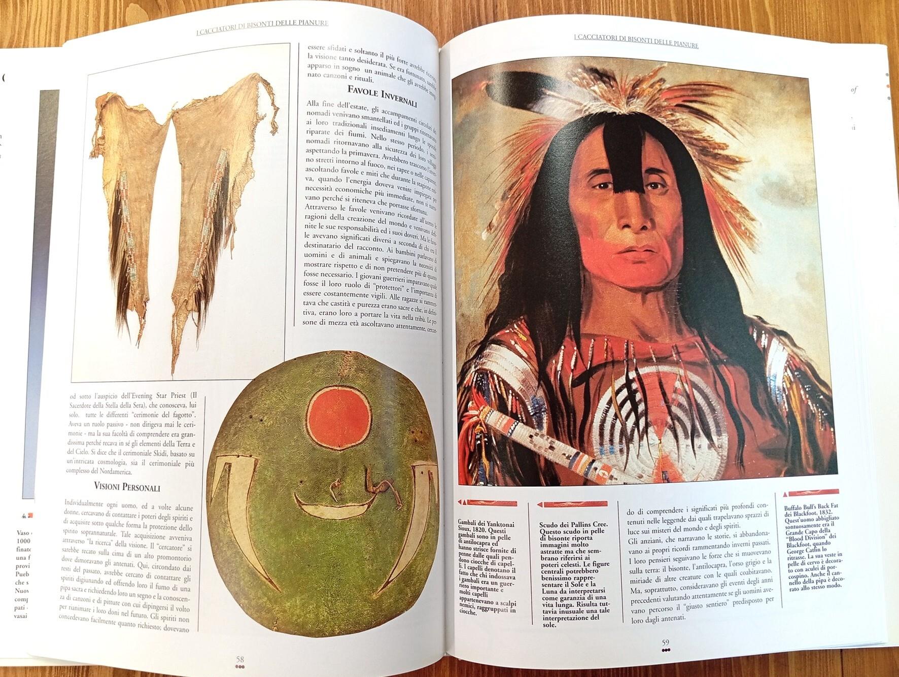 Indiani d'America. Un volume su usi e costumi dei «Pellerossa» ricco di illustrazioni e di fotografie