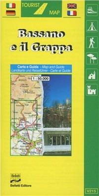 Bassano. Il Grappa 1:50.000. Con guida turistica - copertina