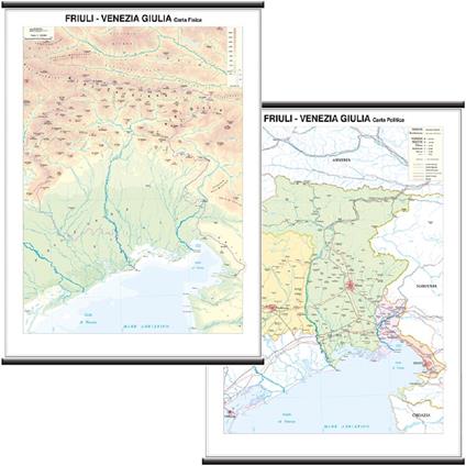 Carta Geografica Regionale Friuli Venezia Giulia