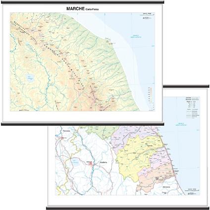 Carta Geografica Regionale Marche