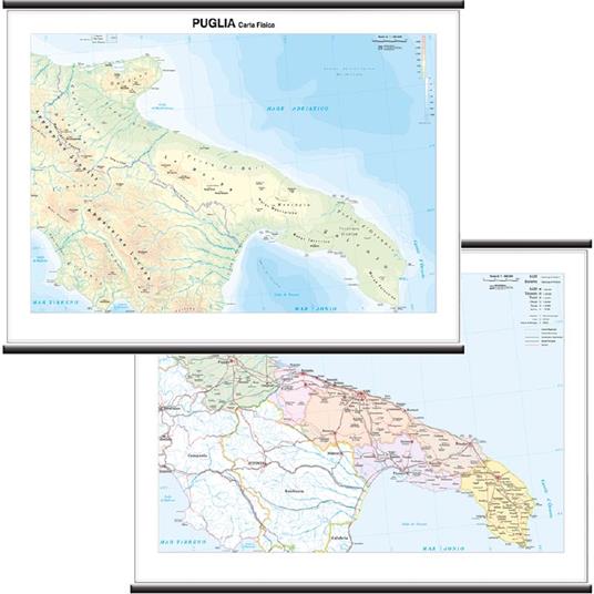 Carta Geografica Regionale Puglia