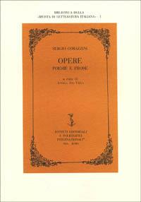 Opere, poesie e prose - Sergio Corazzini - copertina