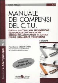 Manuale dei compensi del C.T.U. - Paolo Frediani - copertina