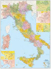 Italia amministrativa postale. Carta geografica amministrativa stradale  postale - Libro - Edizioni Cart. Milanesi 