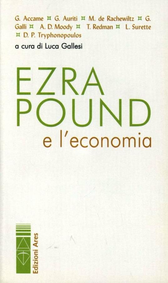 Ezra Pound e l'economia - copertina