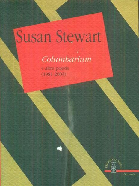 Columbarium - Susan Stewart - copertina