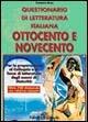 Questionario di letteratura italiana dell'800 e del '900 - Domenico Bruni - copertina