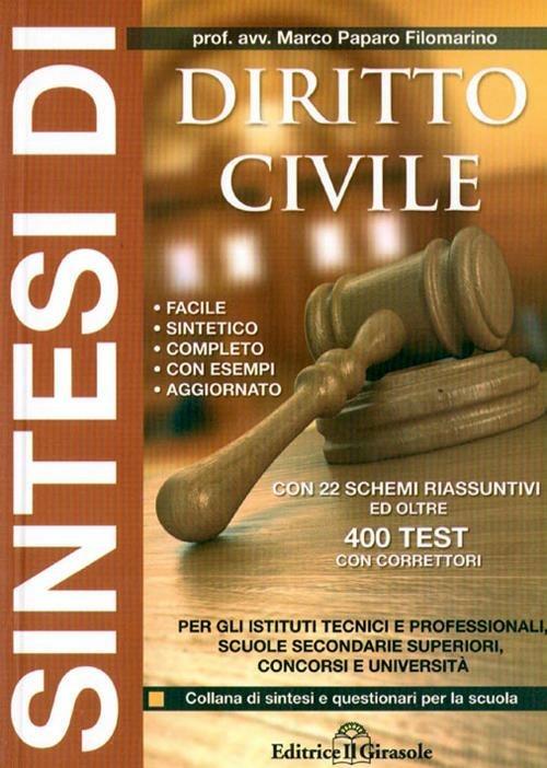 Sintesi di diritto civile - Marco Filomarino - copertina