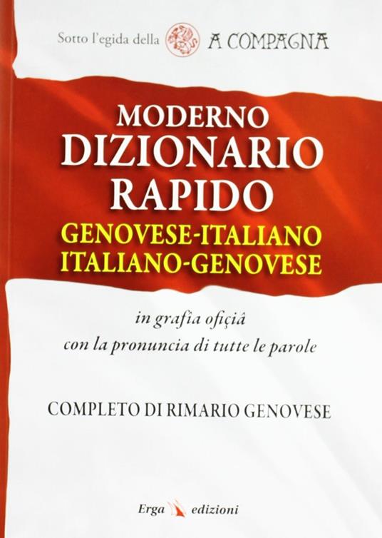 Moderno dizionario rapido genovese-italiano italiano-genovese - copertina