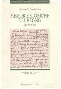 Memorie storiche del Regno (1799-1821) - Antonio Stassano - copertina