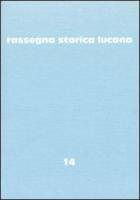 Rassegna storica lucana. Vol. 14 - copertina