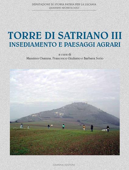 Torre di Satriano III. Insediamento e paesaggi agrari - copertina