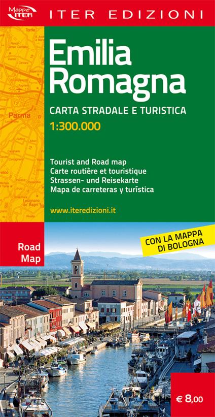 Emilia Romagna. Carta stradale e turistica 1:300.000. Ediz. multilingue - copertina