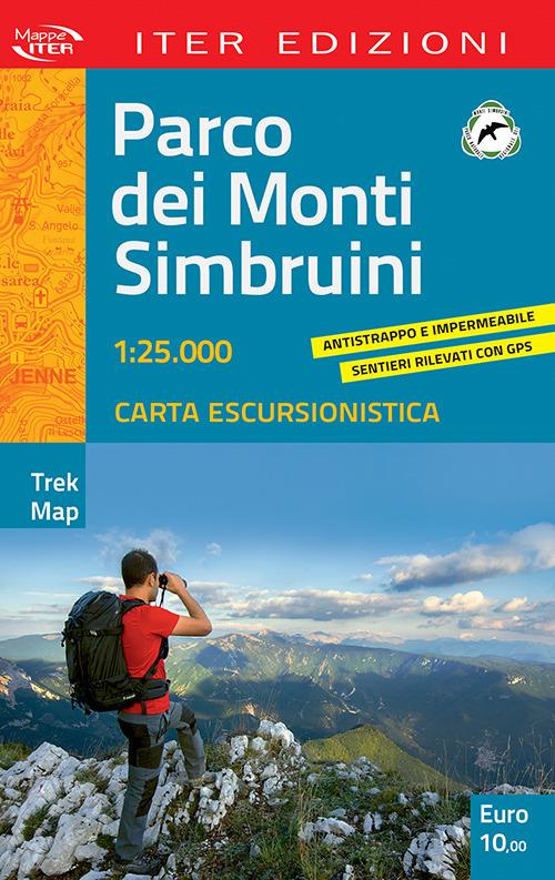 Parco dei Monti Simbruini. Carta escursionistica 1:25.000 - copertina