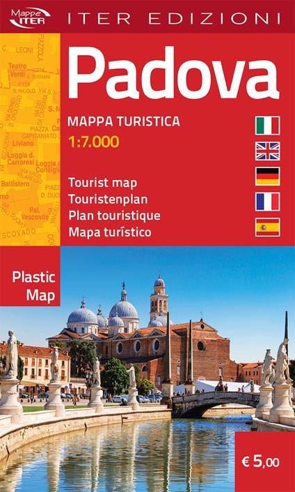 Padova. Mappa turistica 1:7.000. Ediz. multilingue - copertina