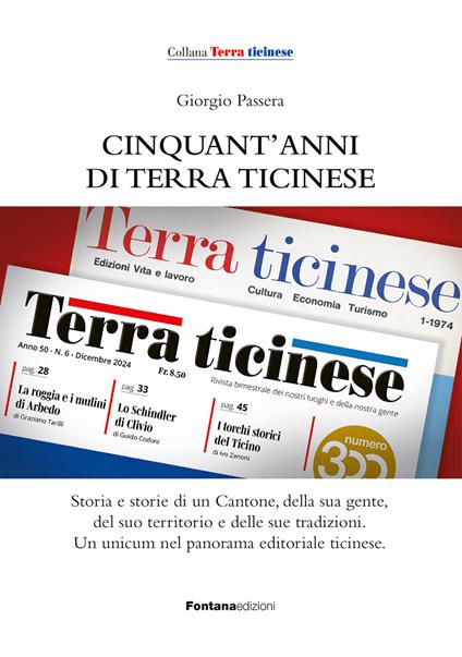 Cinquant'anni di Terra ticinese - Giorgio Passera - copertina