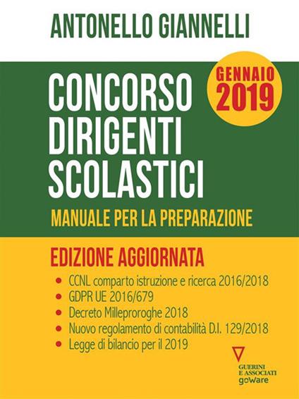 Concorso dirigenti scolastici. Manuale per la preparazione - Antonello Giannelli - ebook