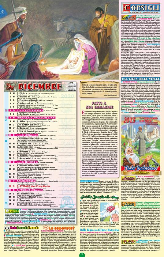 Calendario Frate Indovino 2015. Fioretti cappuccini di Mario Collarini -  9788881990764