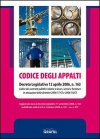 Codice degli appalti. Decreto legislativo 12 aprile 2006, n. 163 - copertina